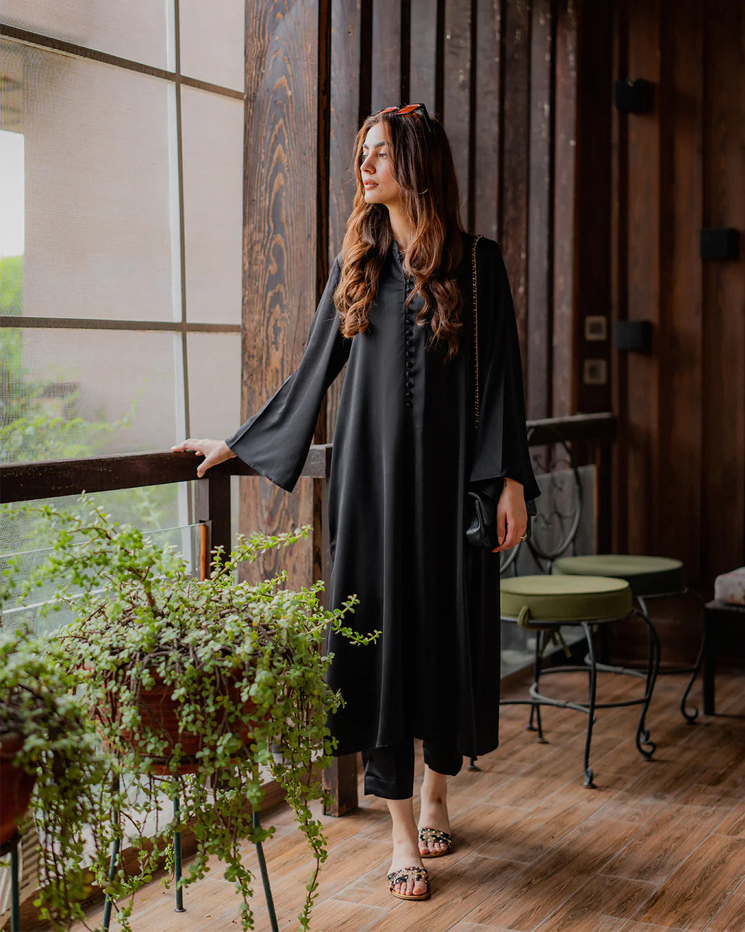 Black Aura Cotton Crepe Ensemble