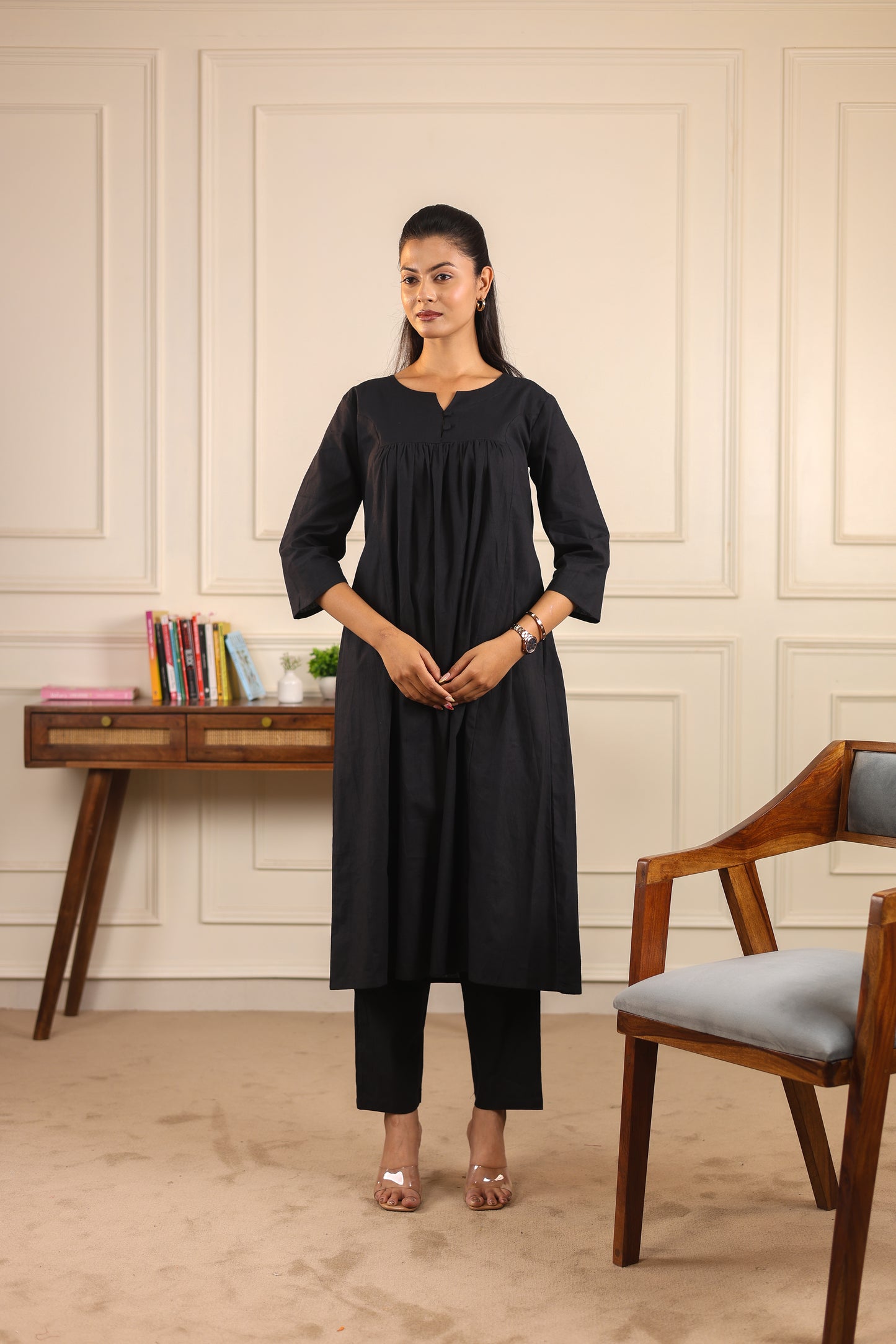 Classic Comfort: Pure Cotton Kurta Set