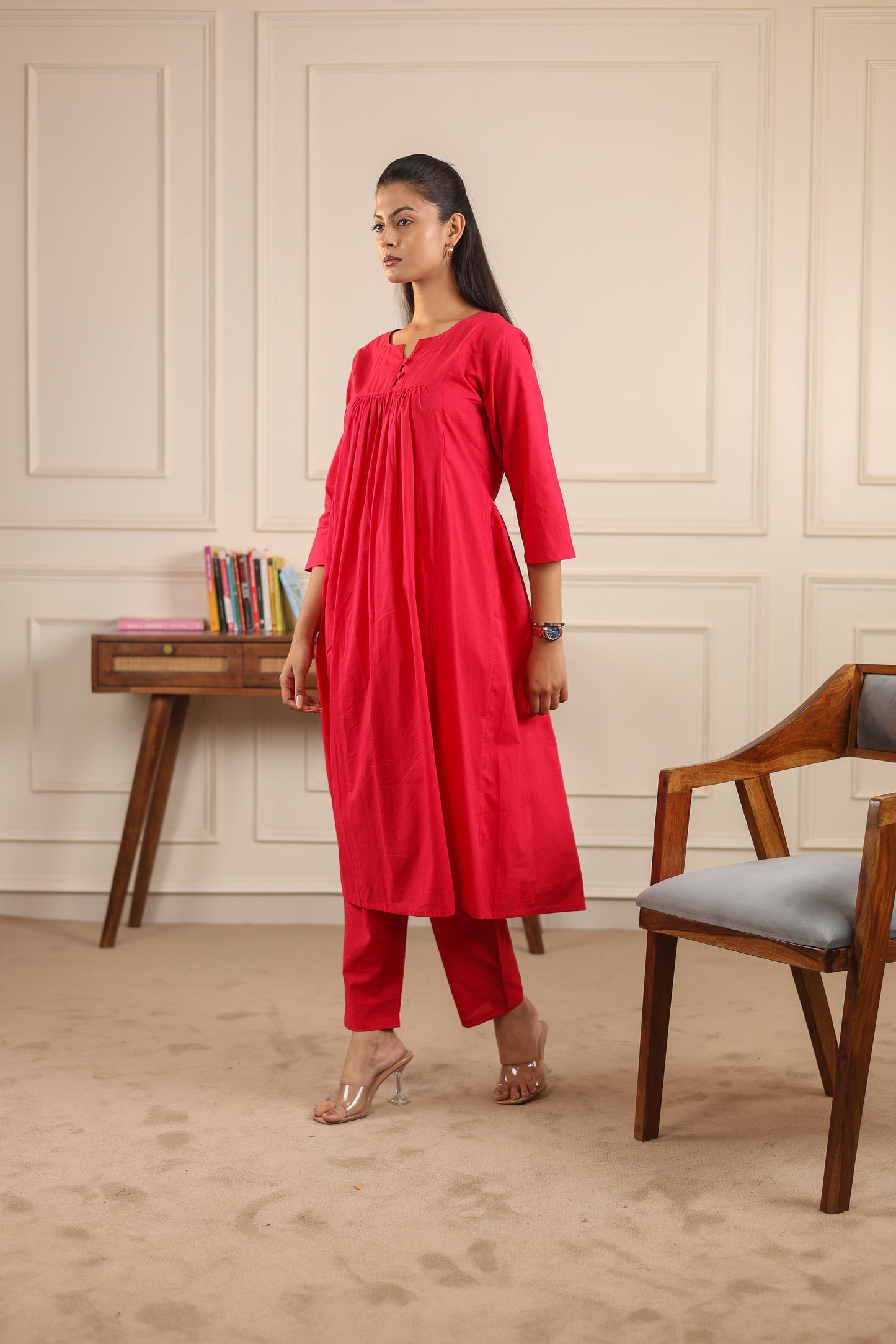 Classic Comfort: Pure Cotton Kurta Set
