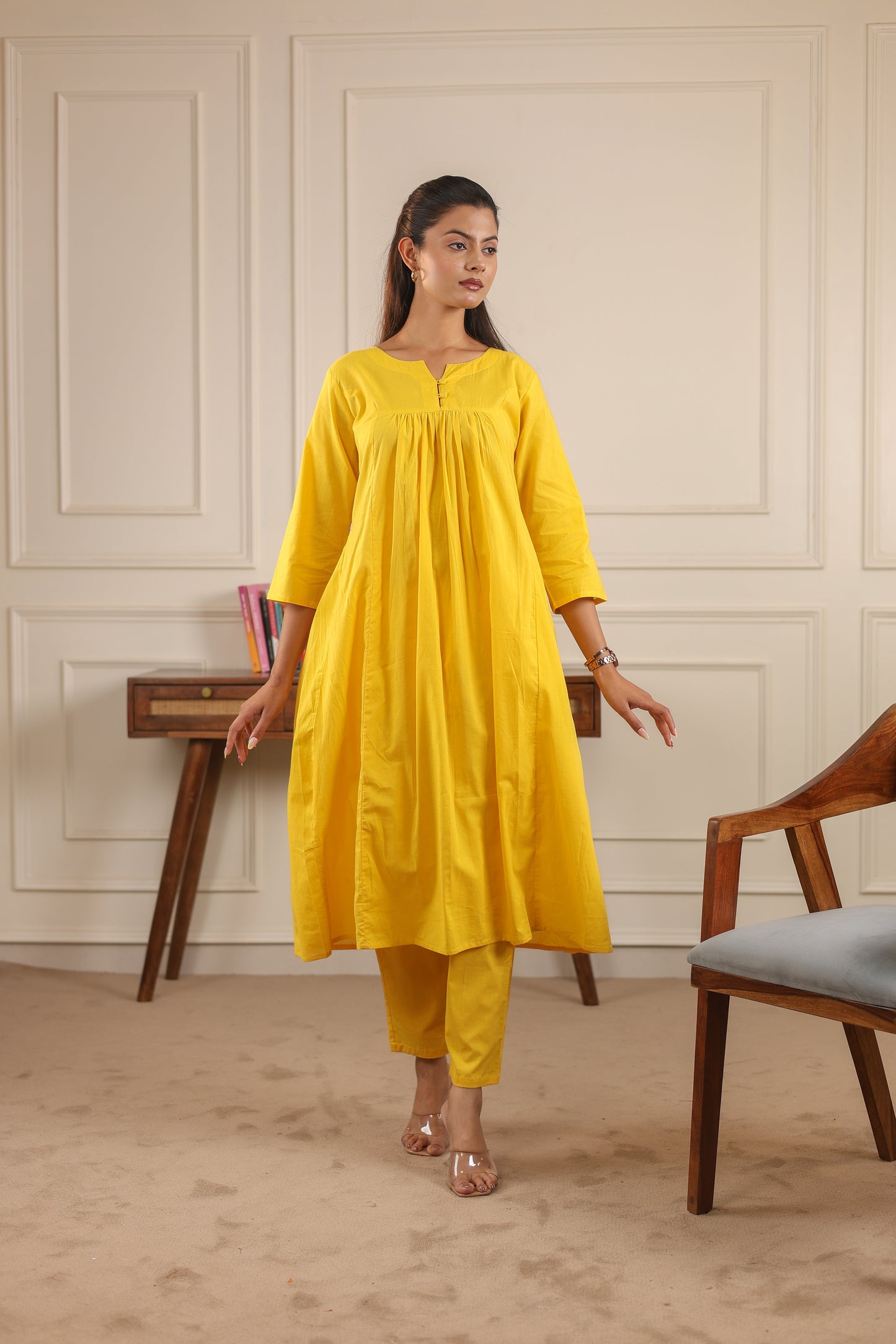 Classic Comfort: Pure Cotton Kurta Set