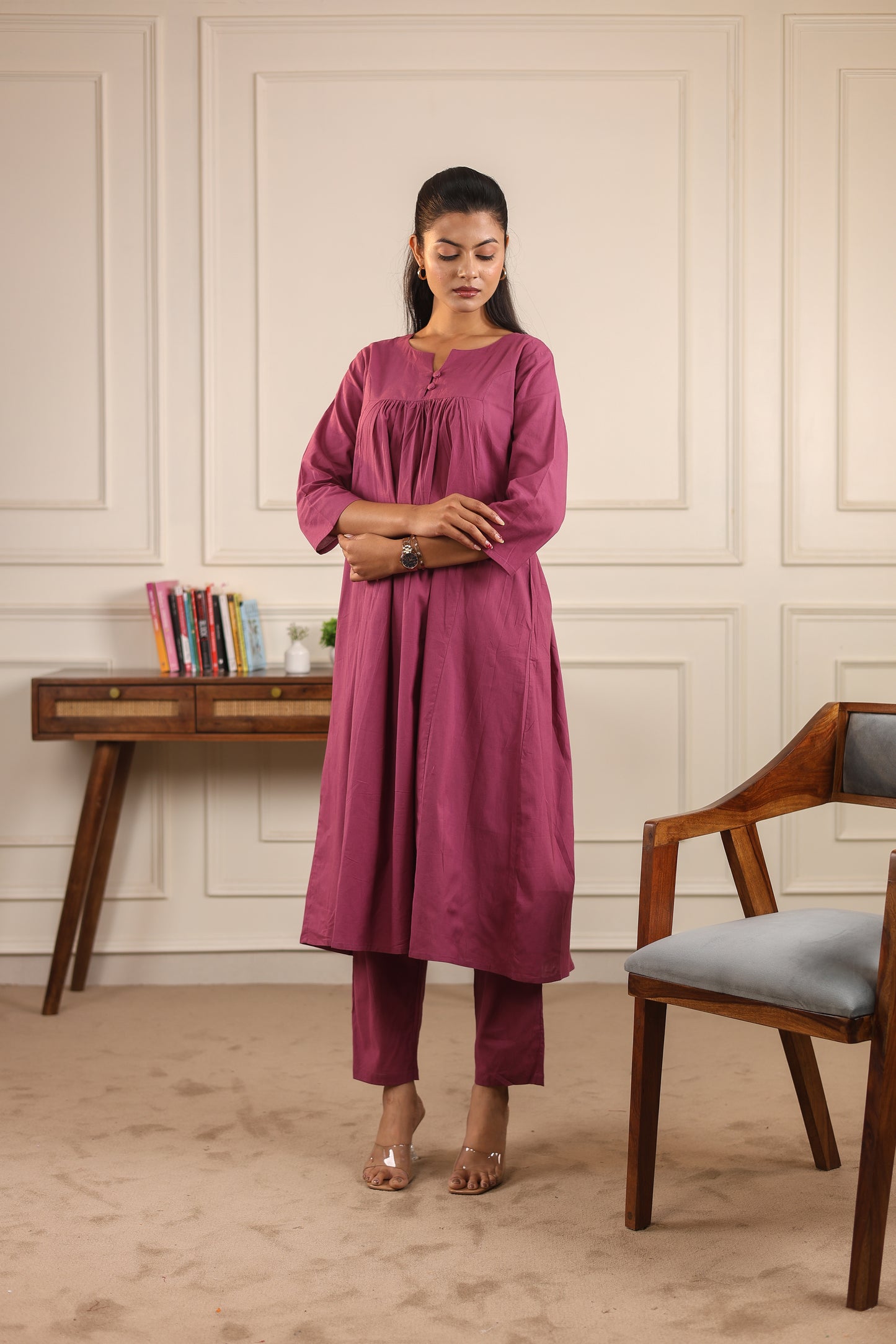 Classic Comfort: Pure Cotton Kurta Set