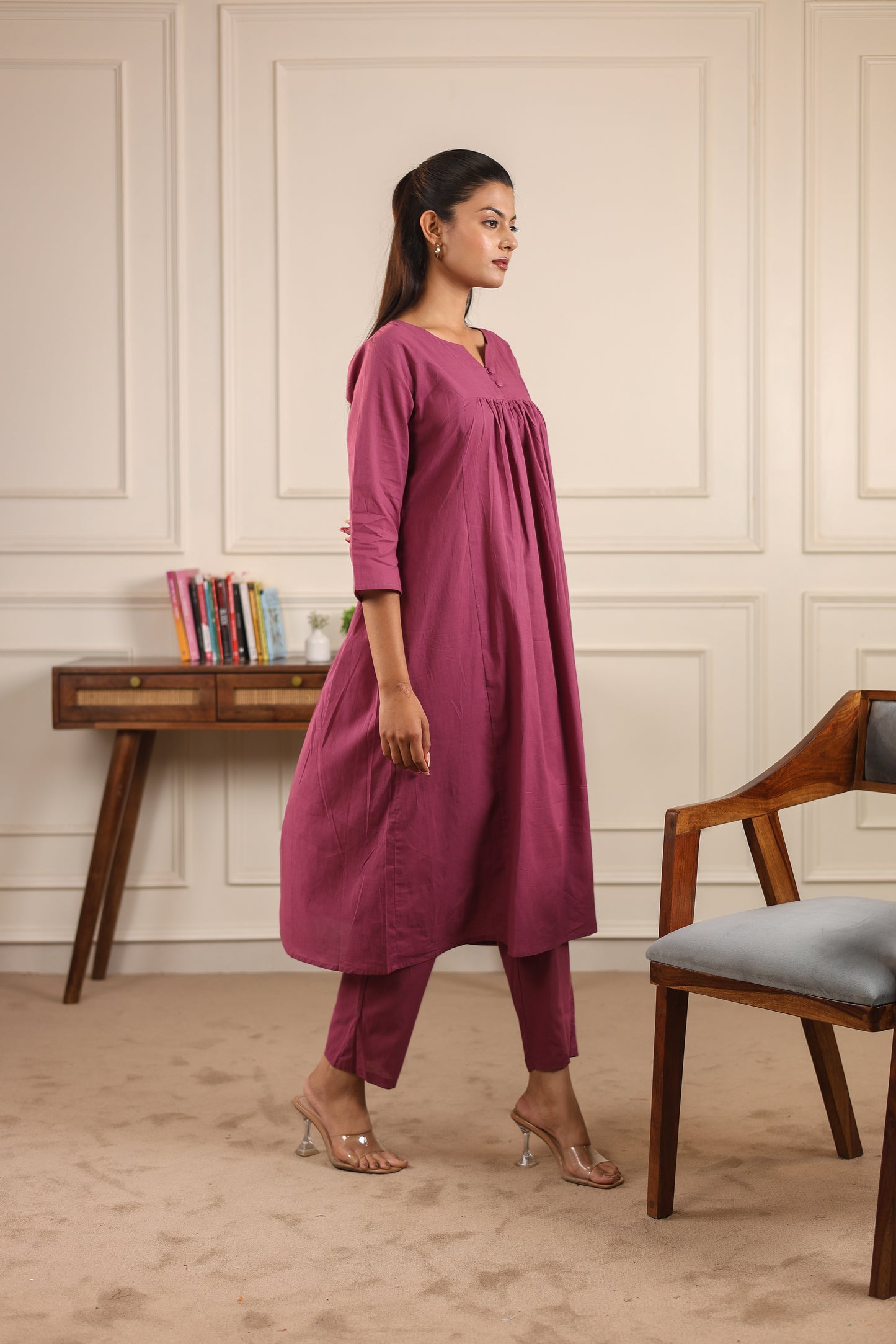 Classic Comfort: Pure Cotton Kurta Set