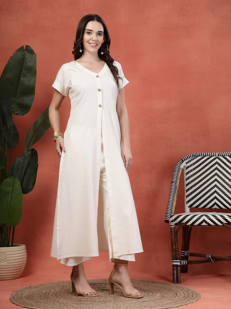 Desi Ease Co-ord Set with Modern Slits