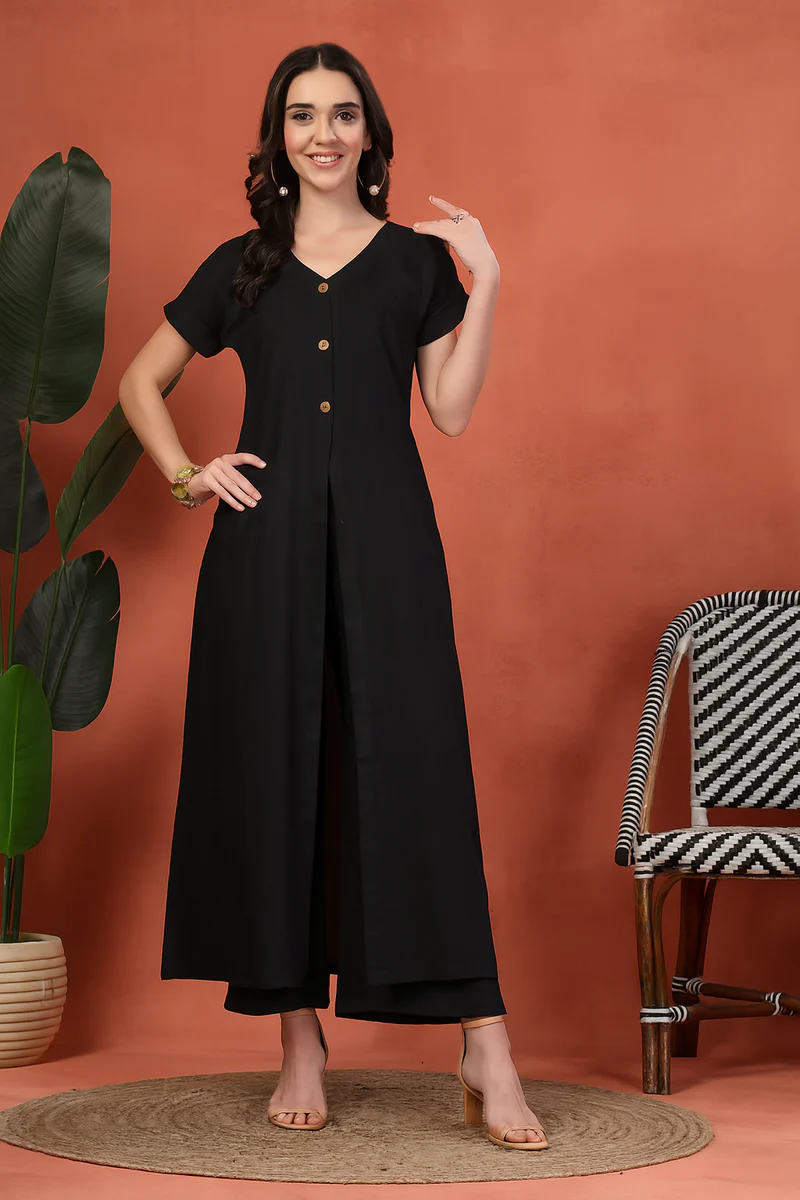 Desi Ease Co-ord Set with Modern Slits