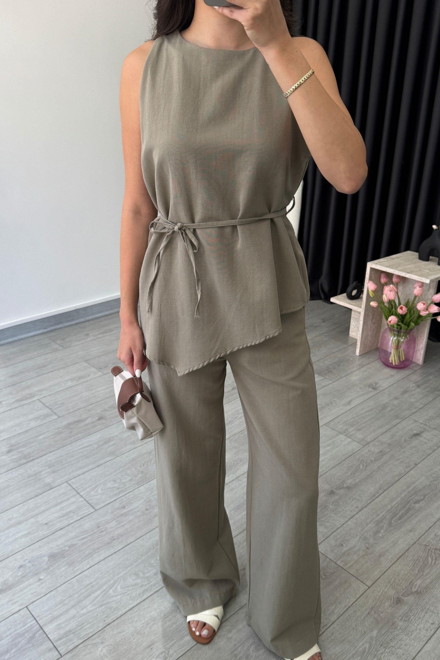 Amara Asymmetrical Top & Pant Co-ord Set