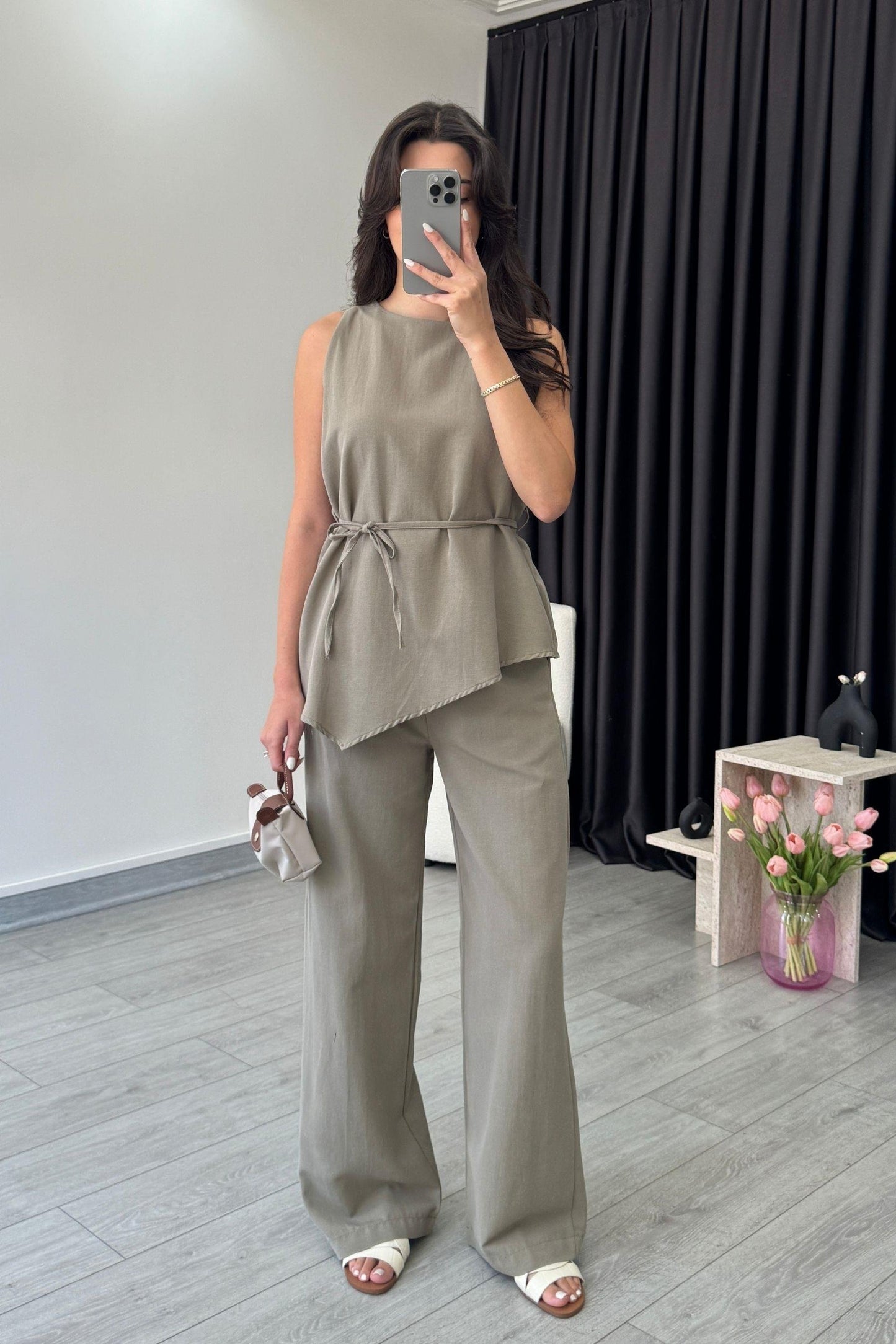 Amara Asymmetrical Top & Pant Co-ord Set