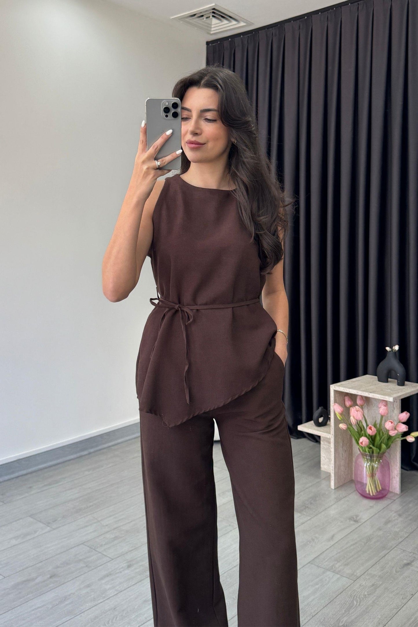 Amara Asymmetrical Top & Pant Co-ord Set