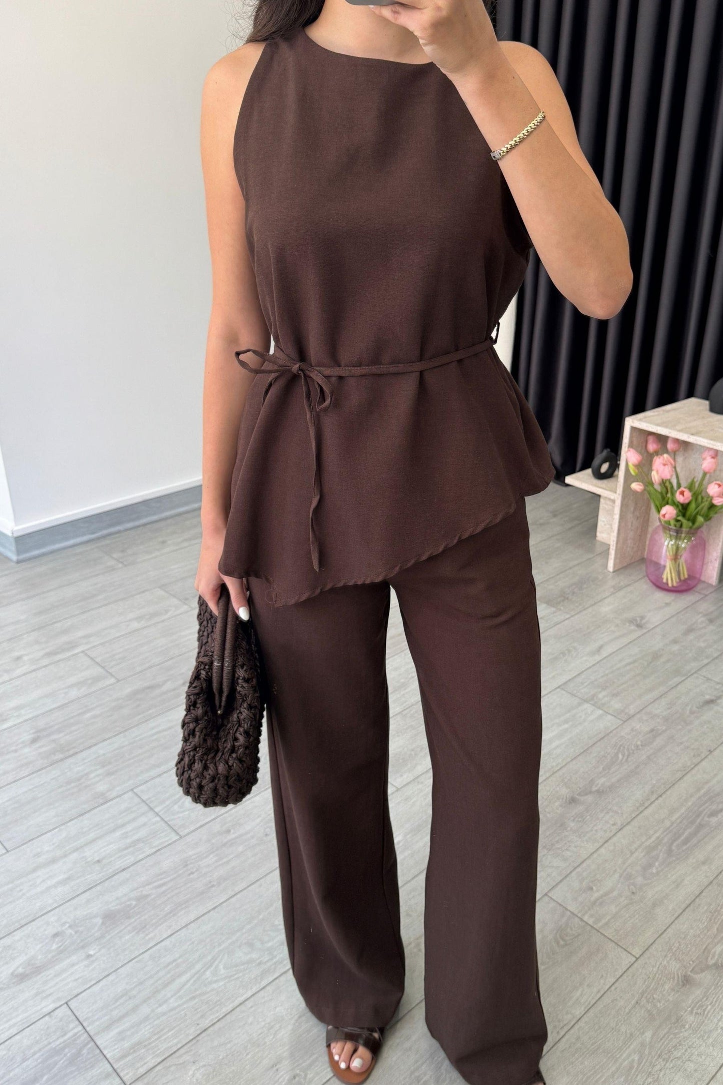 Amara Asymmetrical Top & Pant Co-ord Set