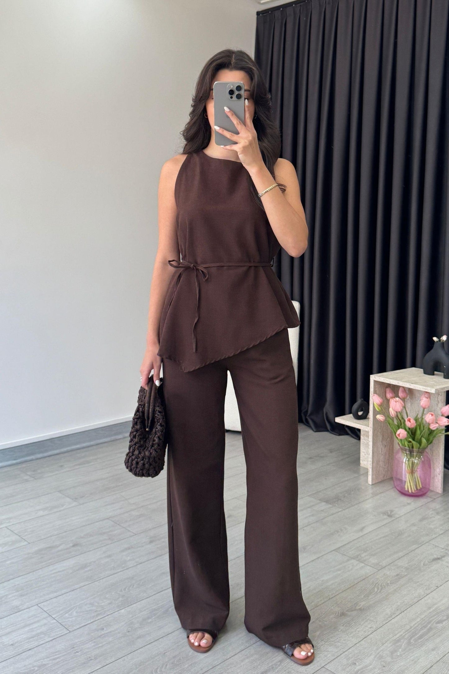 Amara Asymmetrical Top & Pant Co-ord Set