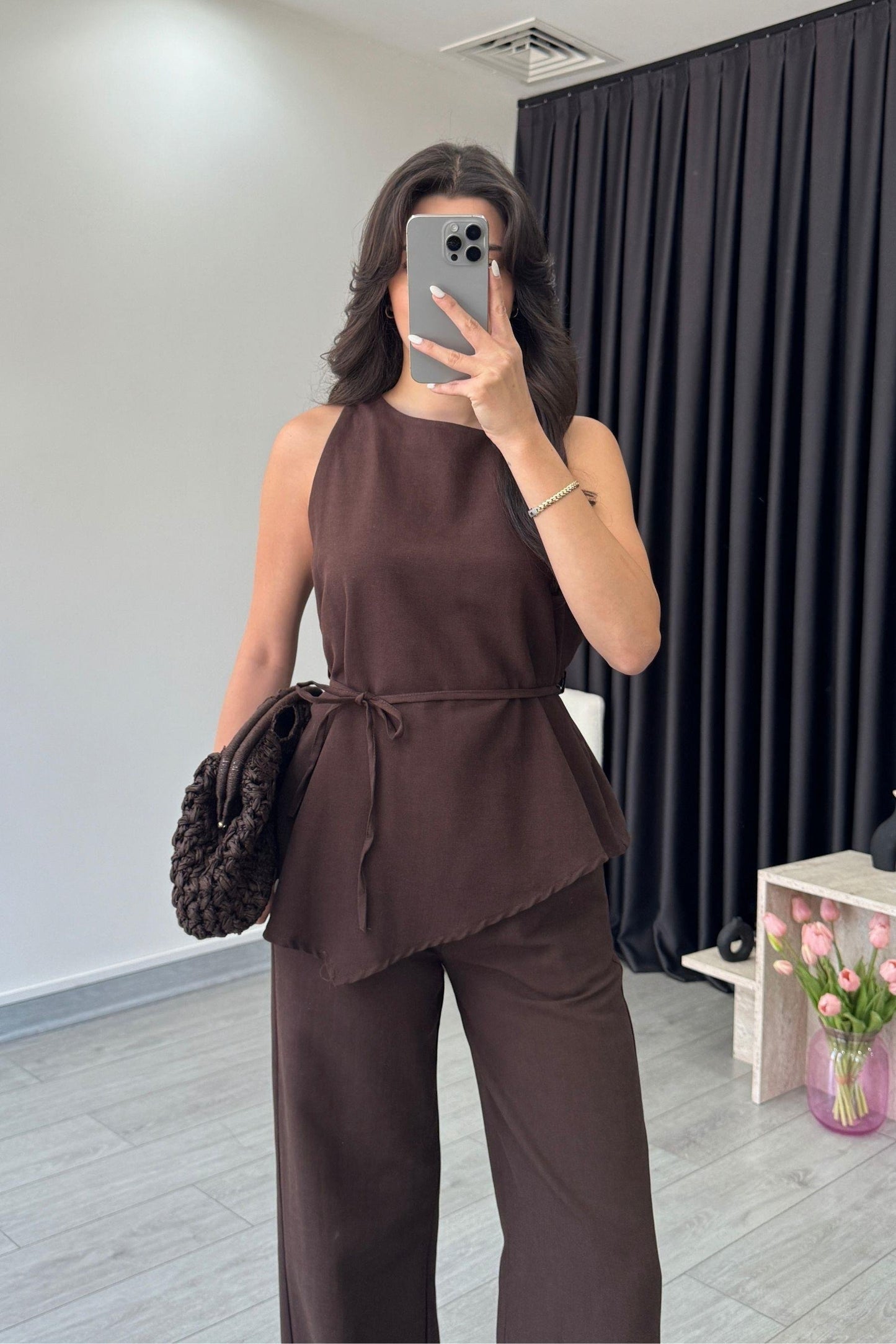 Amara Asymmetrical Top & Pant Co-ord Set