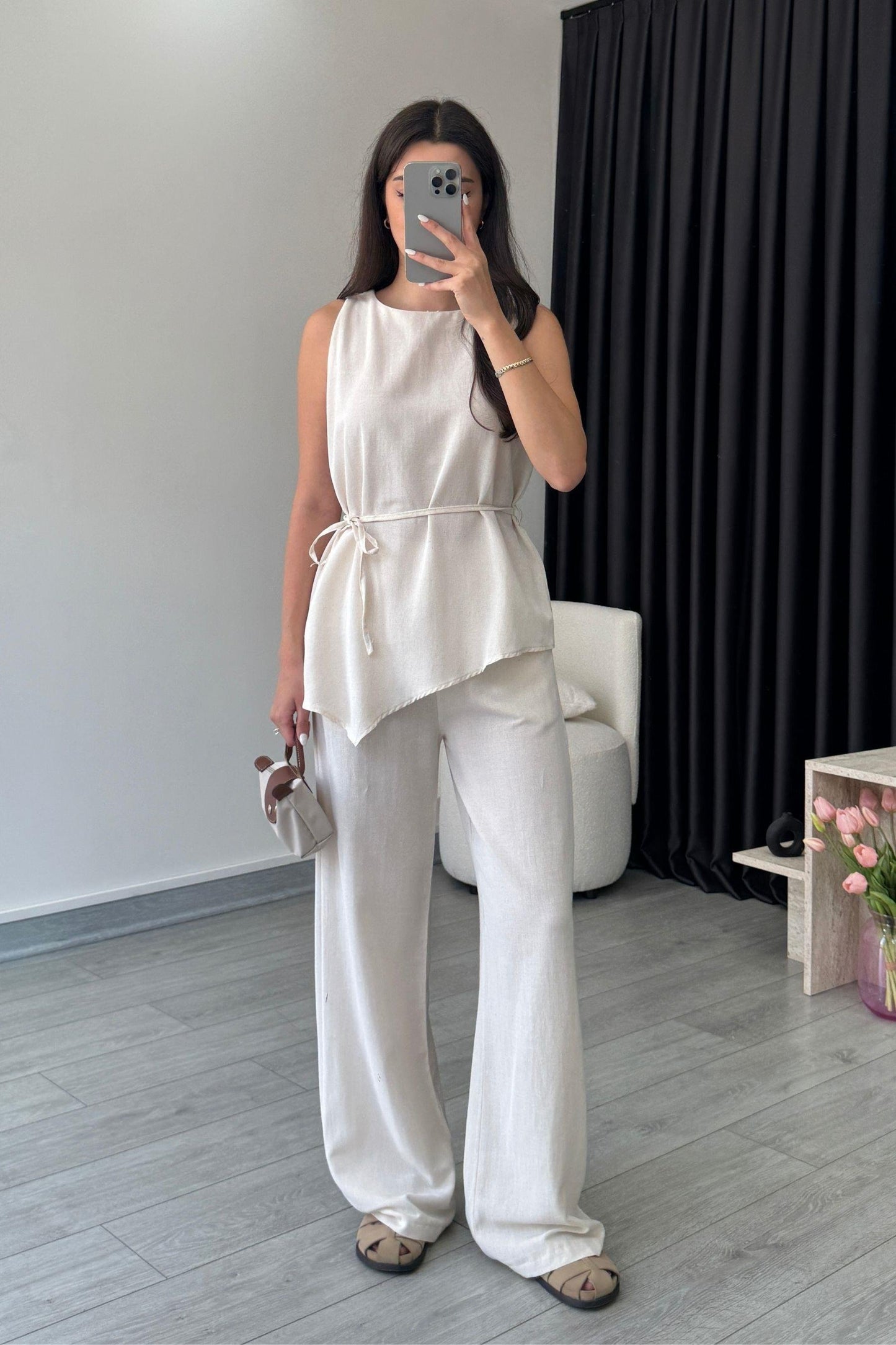 Amara Asymmetrical Top & Pant Co-ord Set