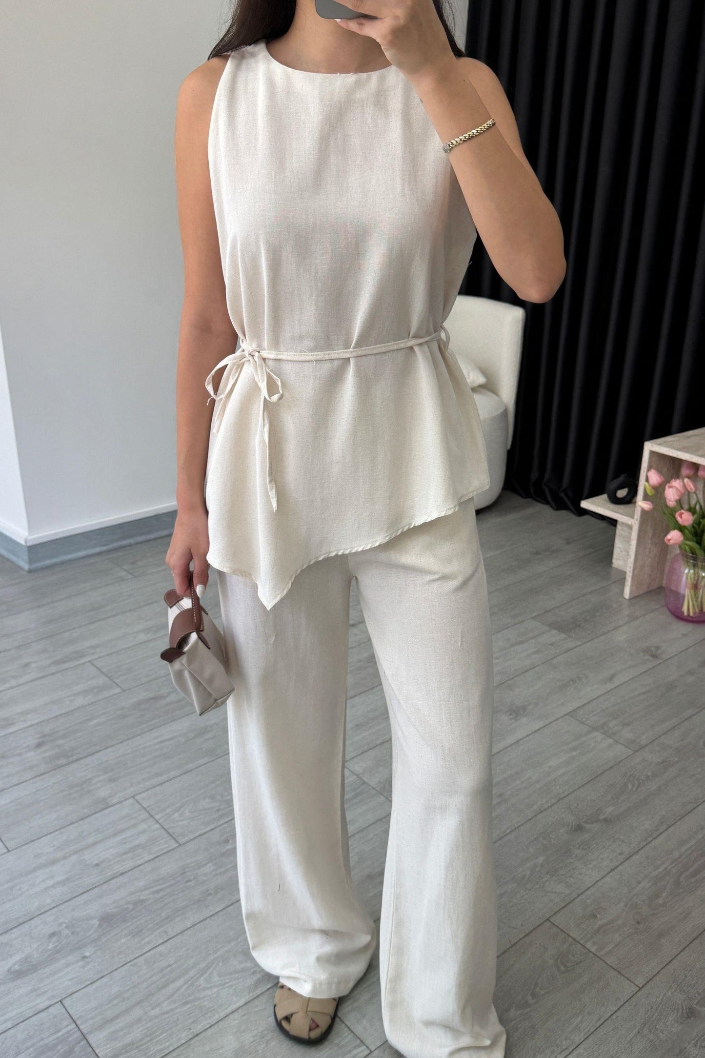 Amara Asymmetrical Top & Pant Co-ord Set