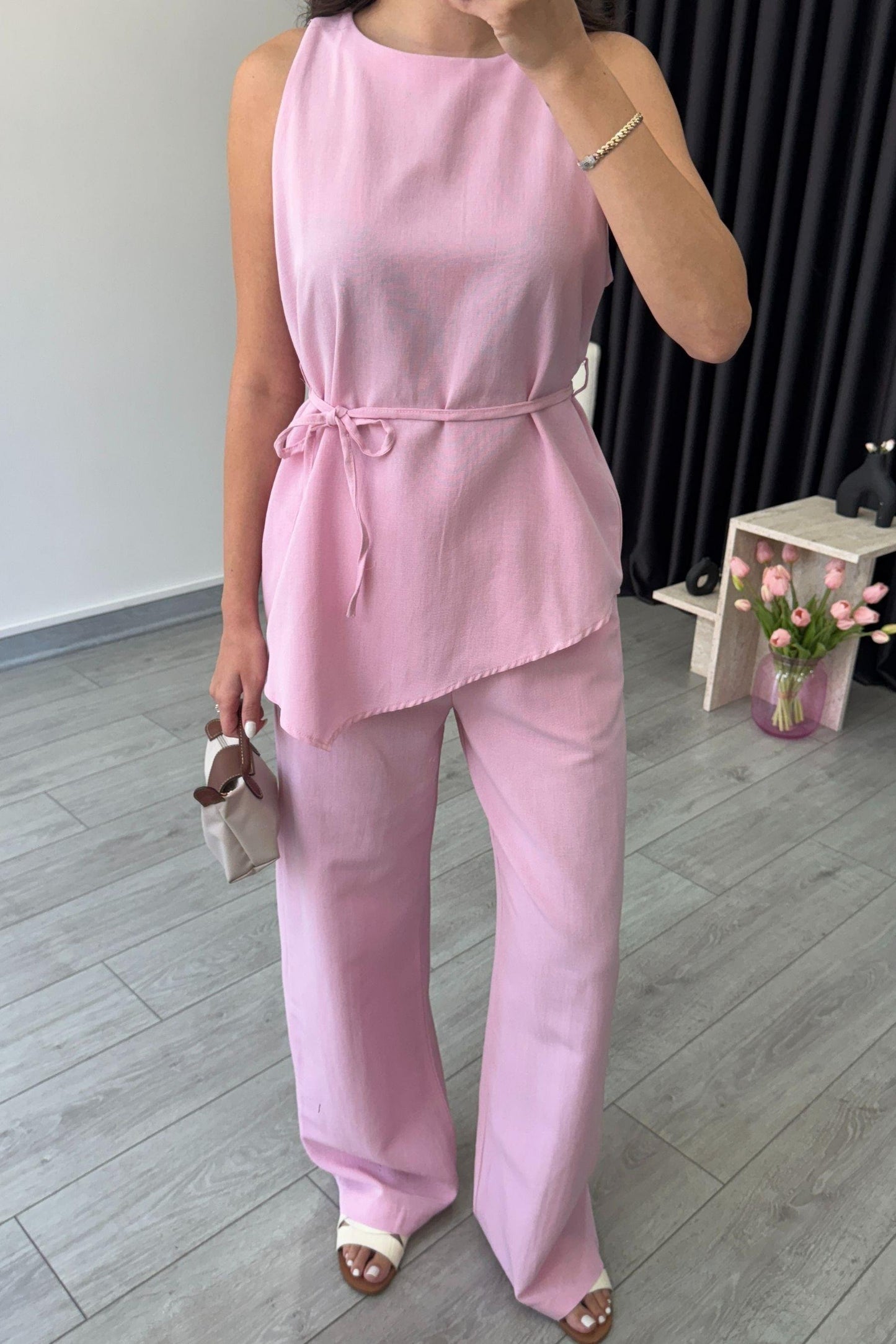 Amara Asymmetrical Top & Pant Co-ord Set