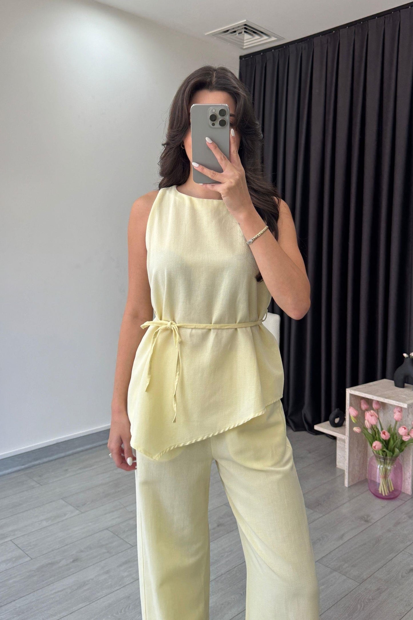 Amara Asymmetrical Top & Pant Co-ord Set