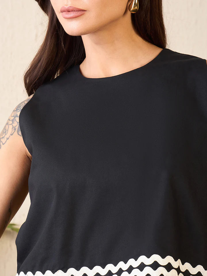 Classic Cotton Co-ord Set with Ric Rac Detailing