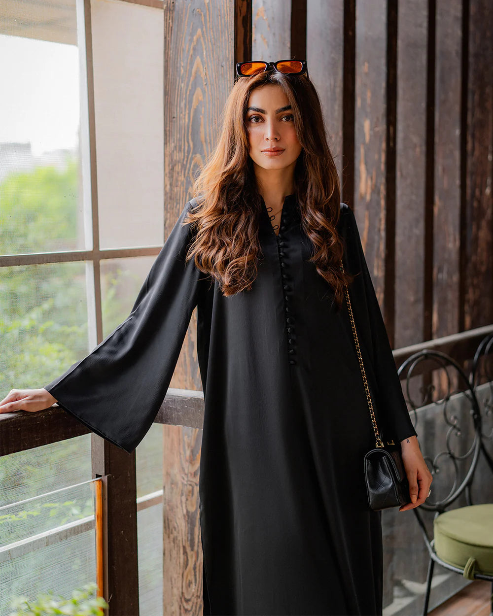 Black Aura Cotton Crepe Ensemble