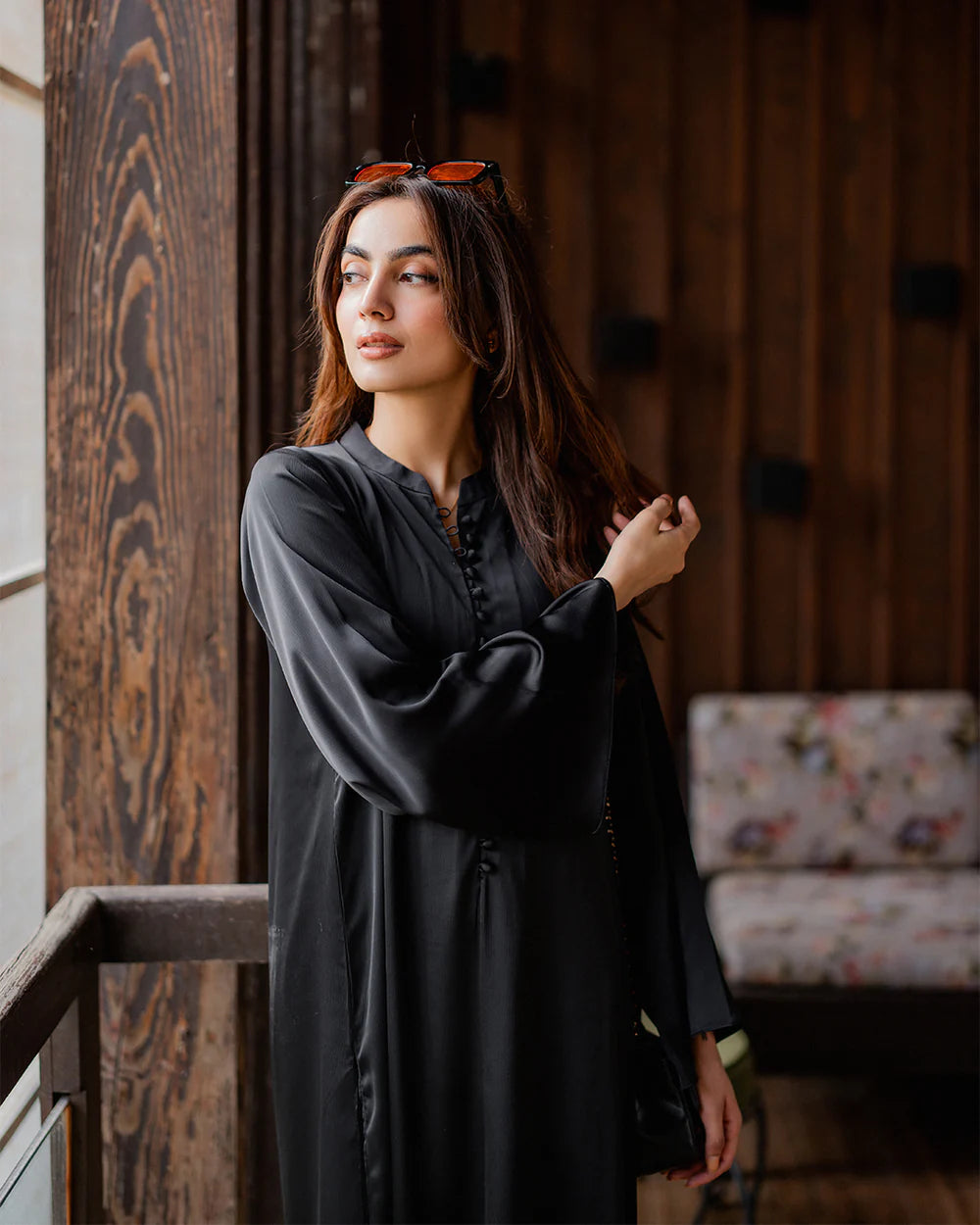 Black Aura Cotton Crepe Ensemble