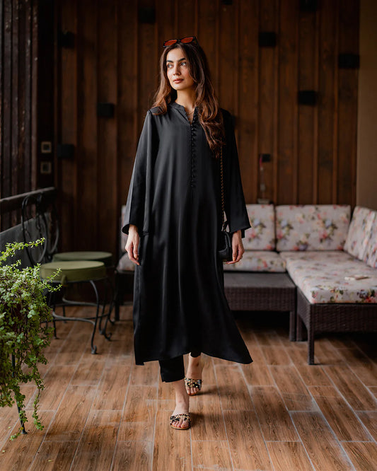 Black Aura Cotton Crepe Ensemble