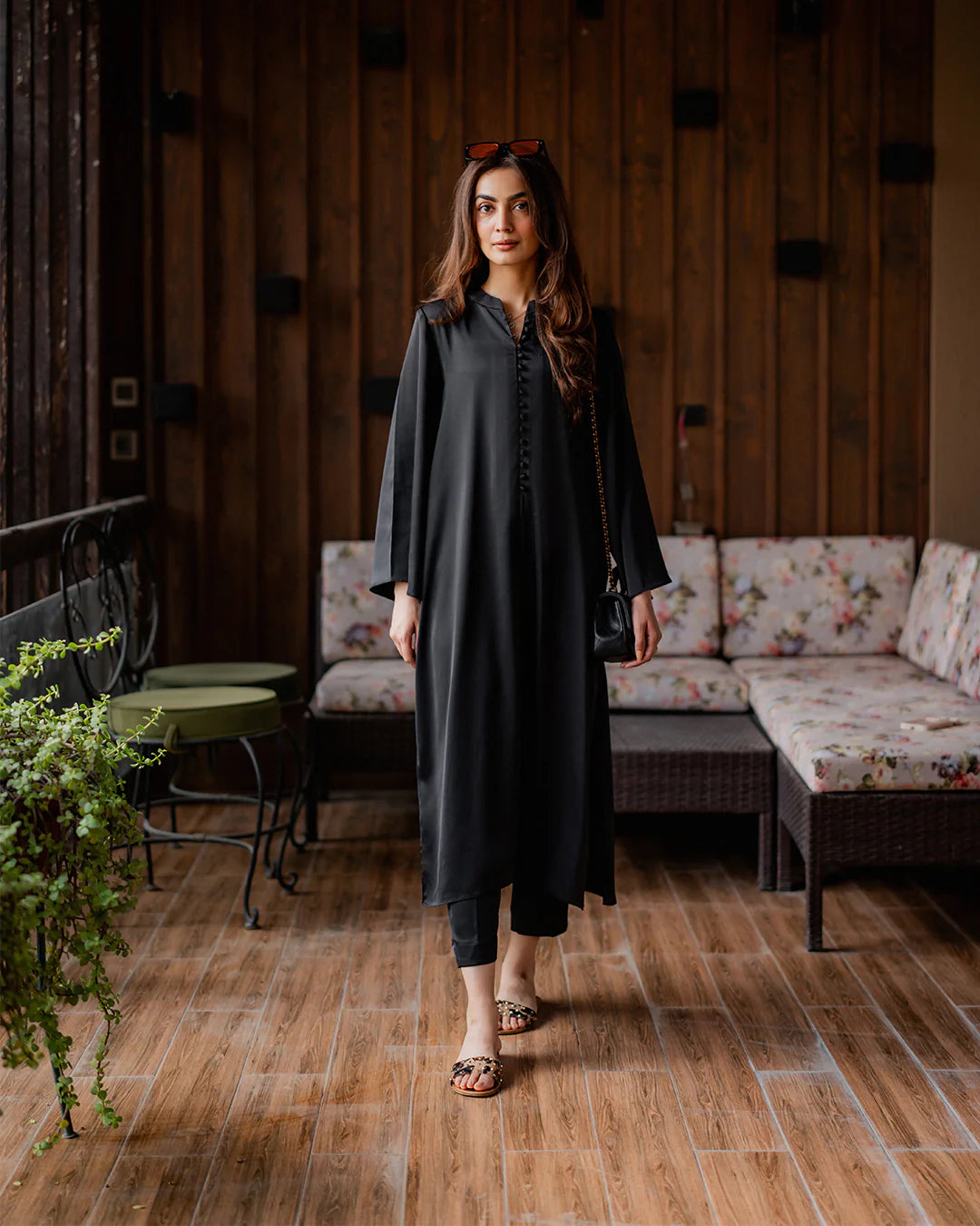 Black Aura Cotton Crepe Ensemble