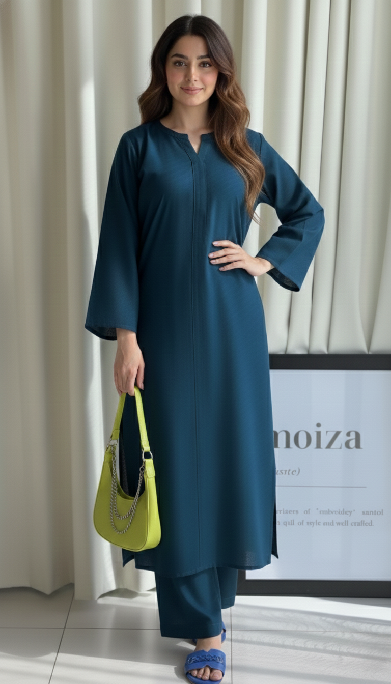 "Tarini" - Cotton Co-ord Set with Wide Sleeves