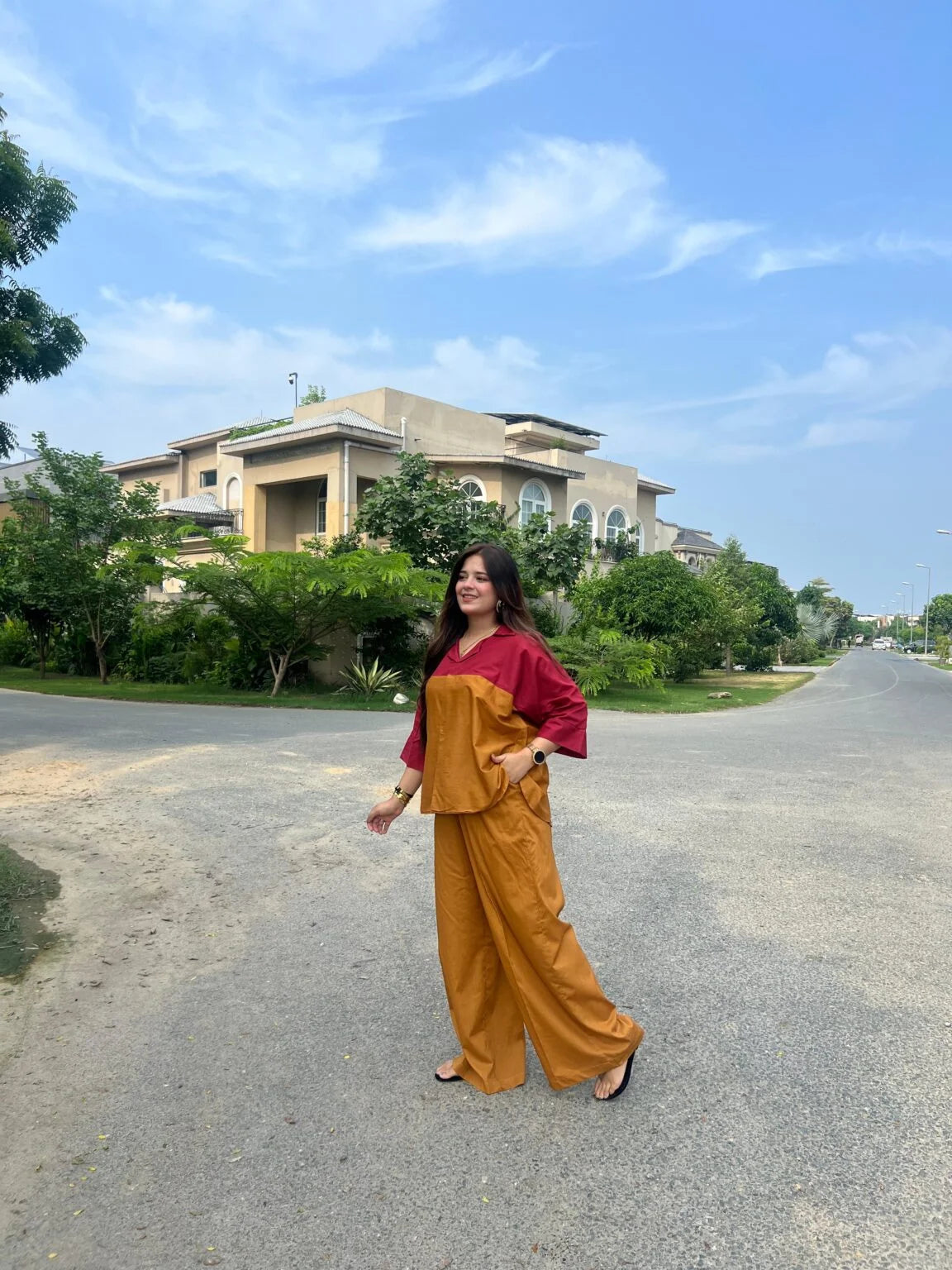 Aarohi Dual Tone Cotton Co-ord Set