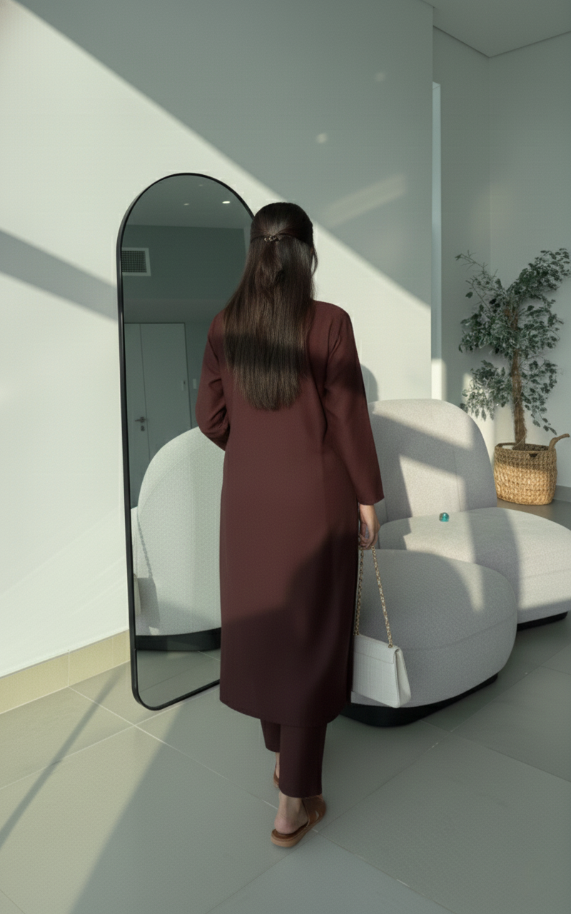 "Tarini" - Cotton Co-ord Set with Wide Sleeves