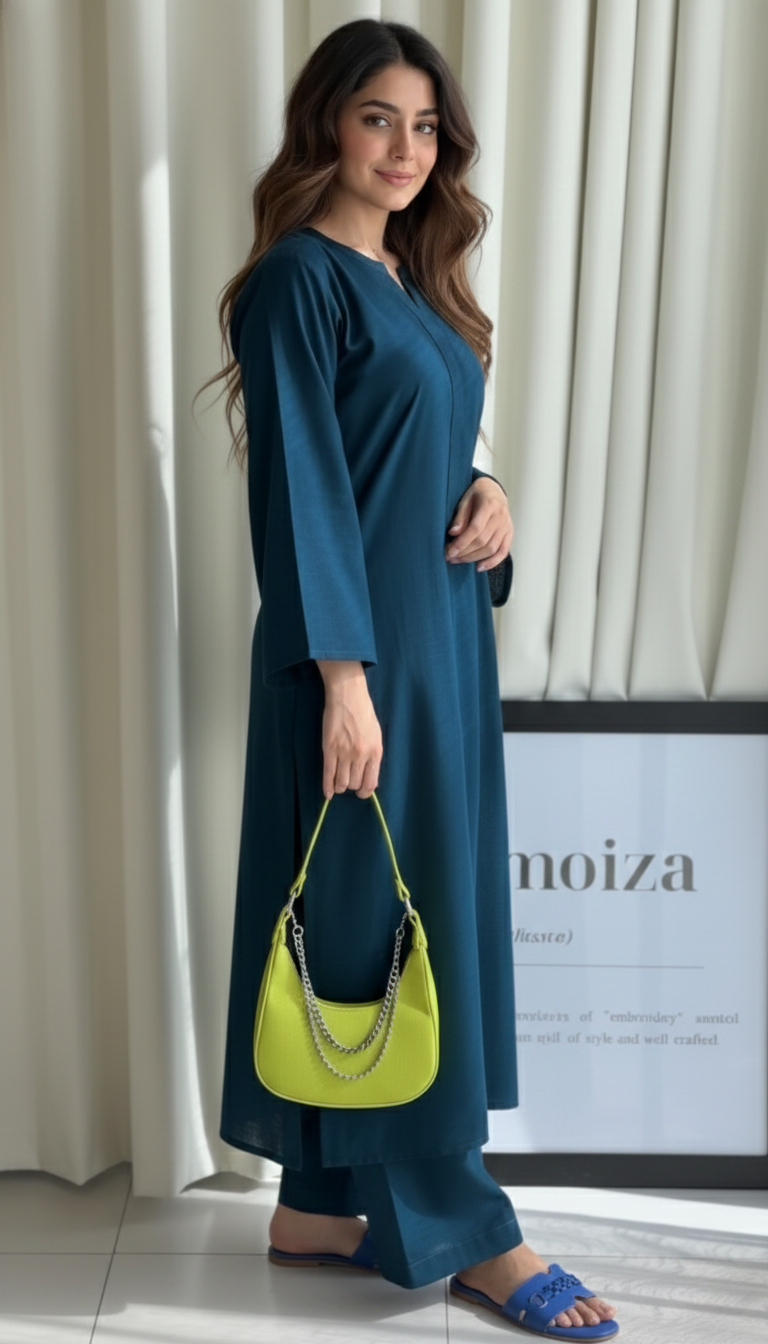 "Tarini" - Cotton Co-ord Set with Wide Sleeves