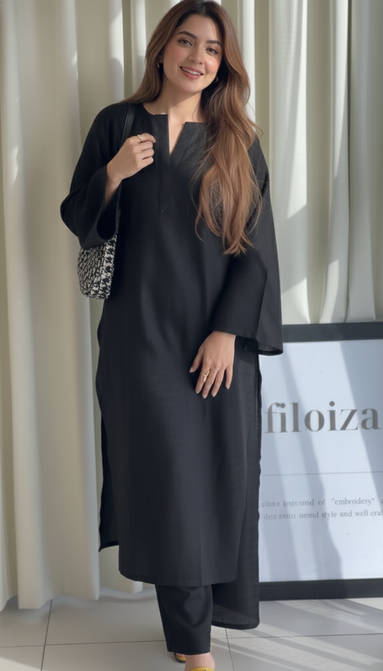 "Tarini" - Cotton Co-ord Set with Wide Sleeves