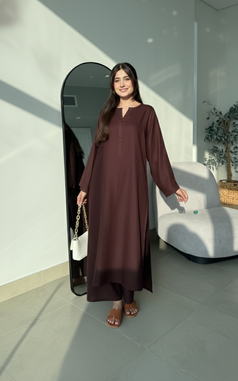 "Tarini" - Cotton Co-ord Set with Wide Sleeves