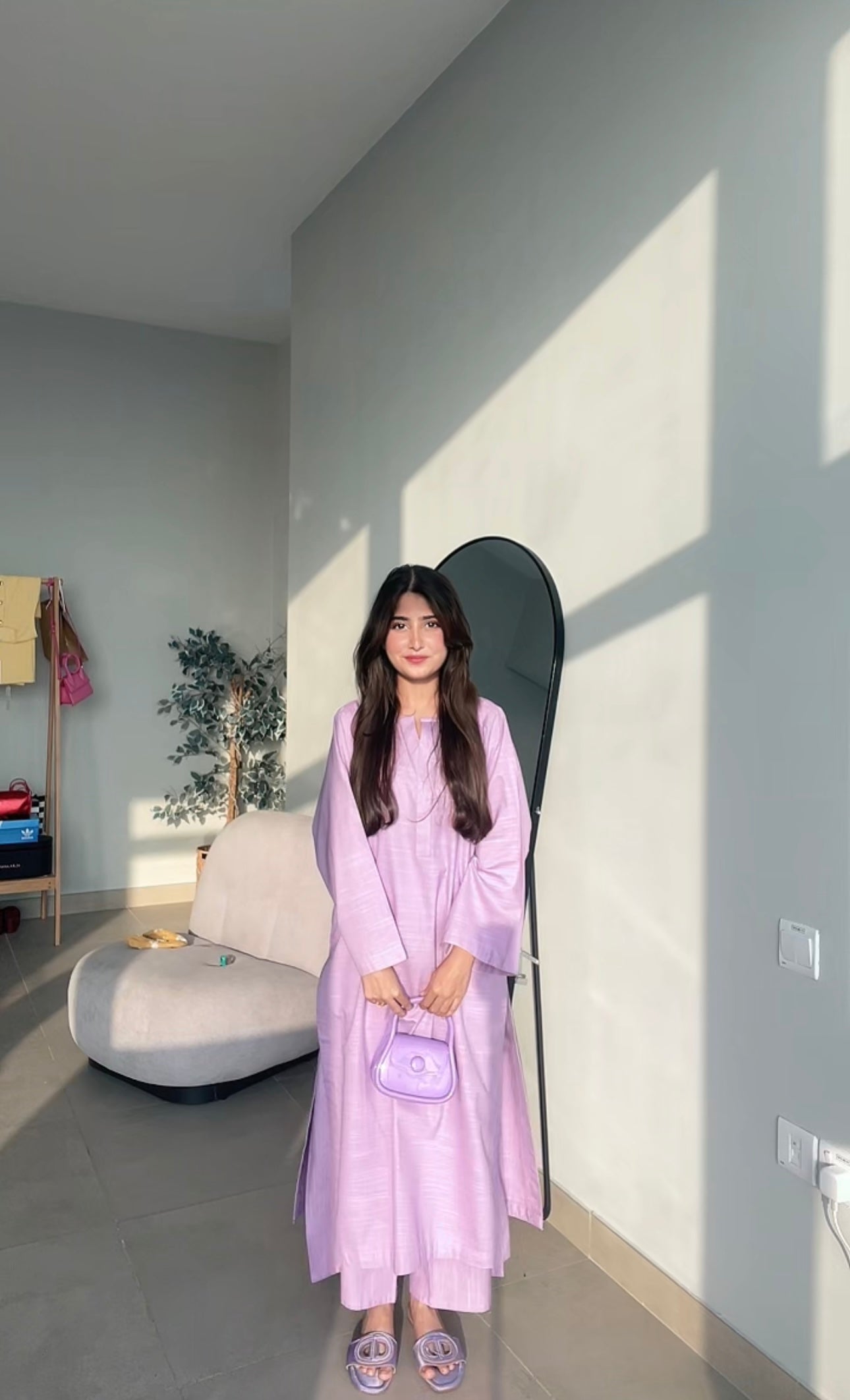 "Tarini" - Cotton Co-ord Set with Wide Sleeves