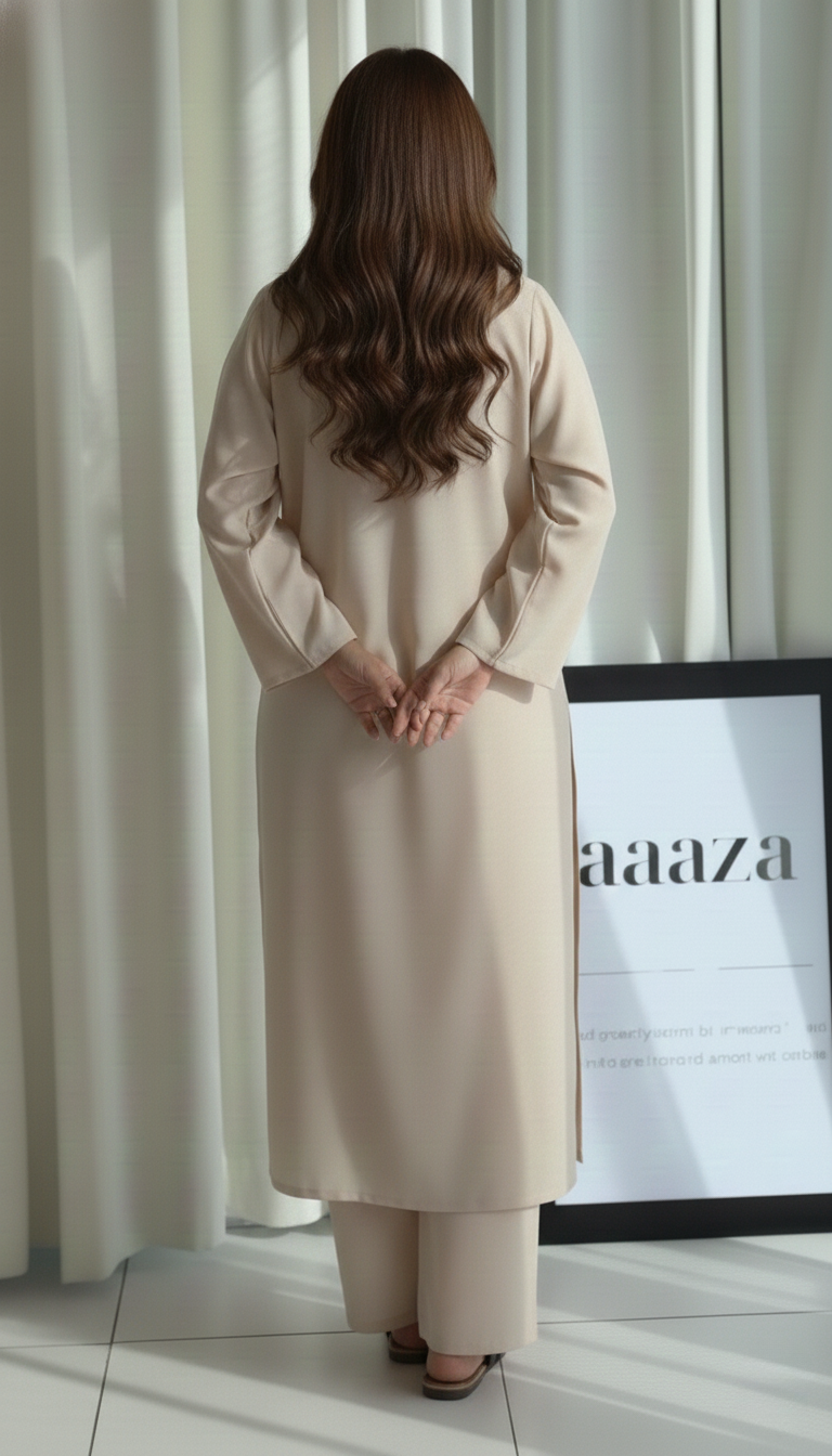 "Tarini" - Cotton Co-ord Set with Wide Sleeves