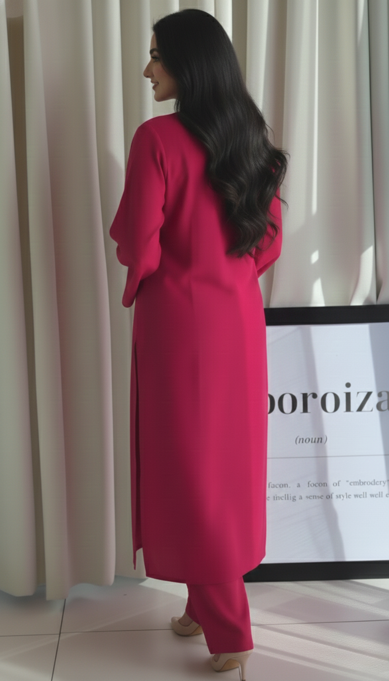 "Tarini" - Cotton Co-ord Set with Wide Sleeves