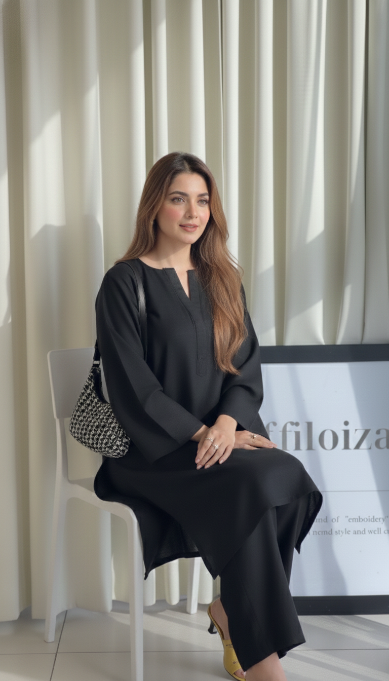 "Tarini" - Cotton Co-ord Set with Wide Sleeves