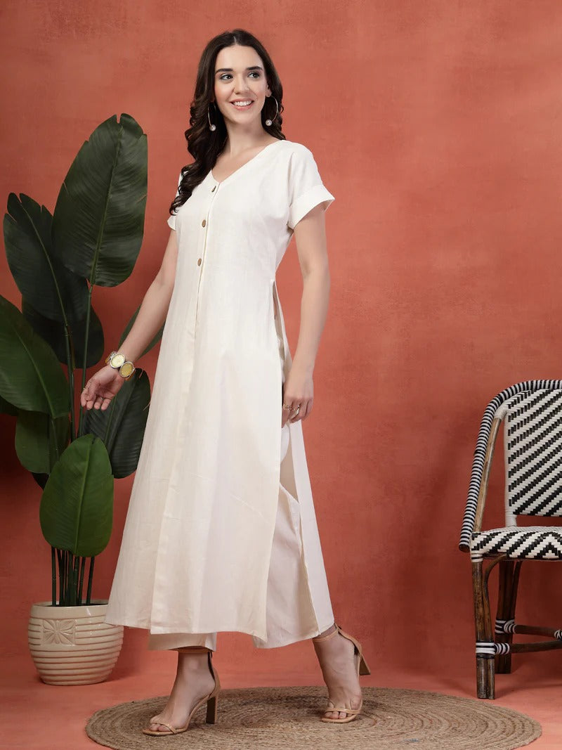 Desi Ease Co-ord Set with Modern Slits