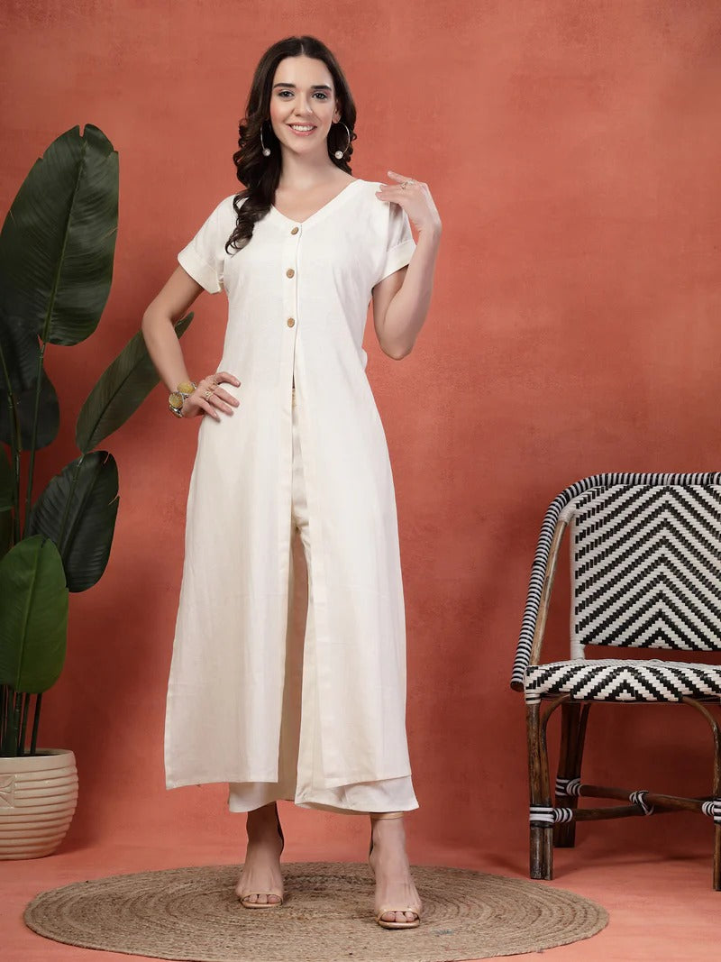 Desi Ease Co-ord Set with Modern Slits