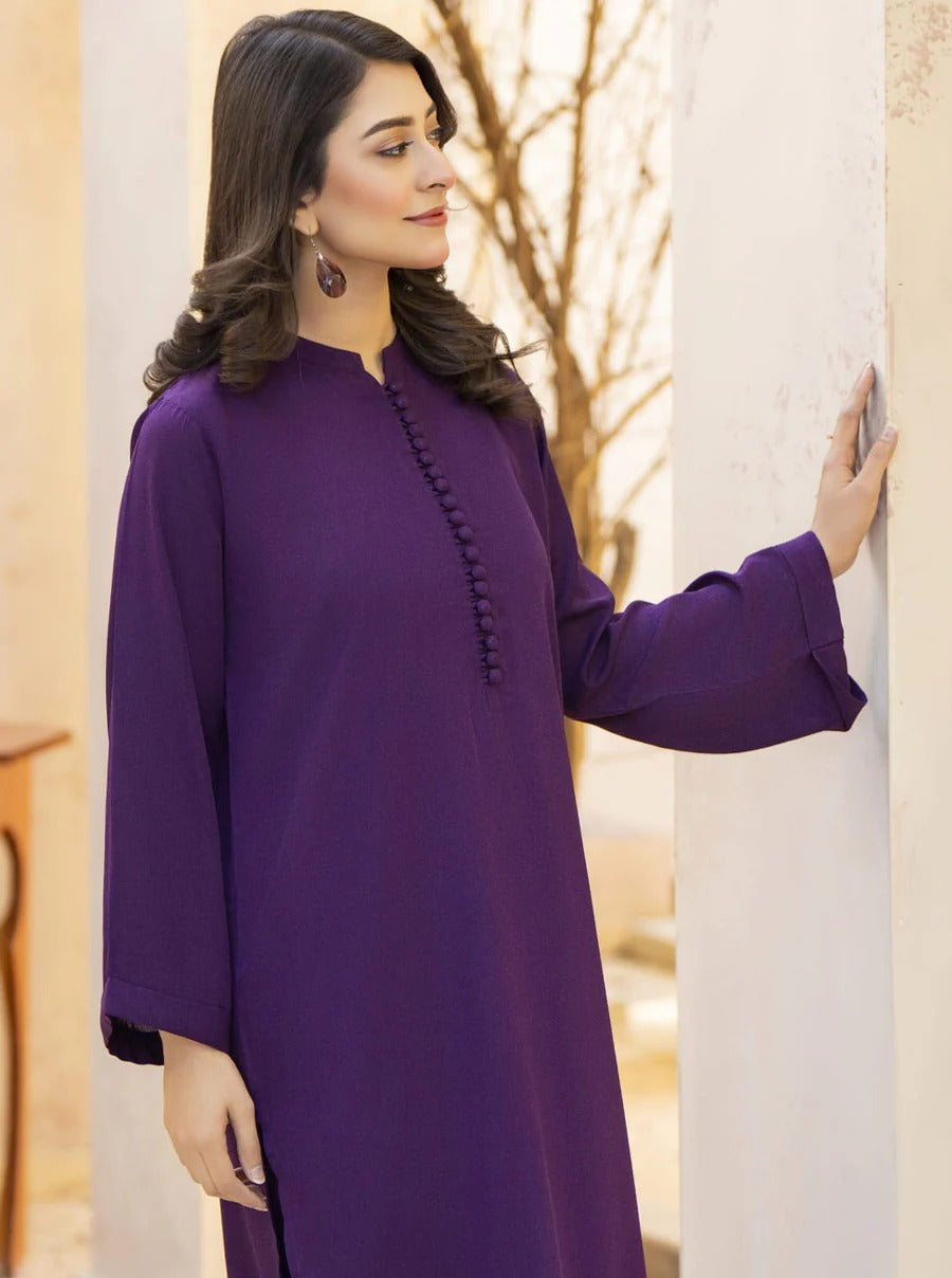 Elegant Georgette Co-Ord Set with Fabric Button Detailing
