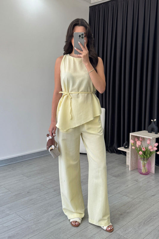 Amara Asymmetrical Top & Pant Co-ord Set