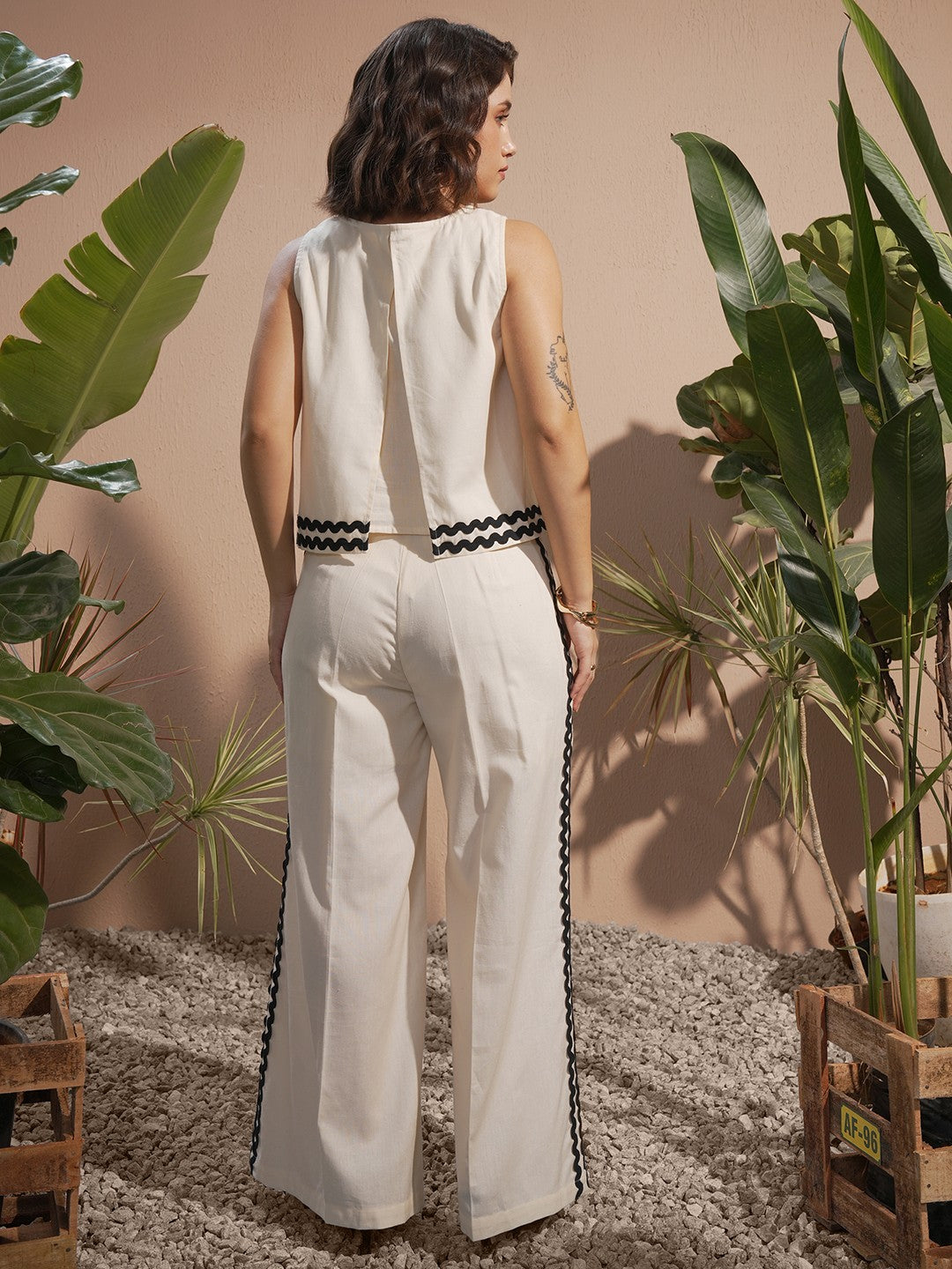 Classic Cotton Co-ord Set with Ric Rac Detailing